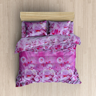 

MH DÉCOR 120 TC Cotton Double Printed Bedsheet(Pack of 3, Multicolor)