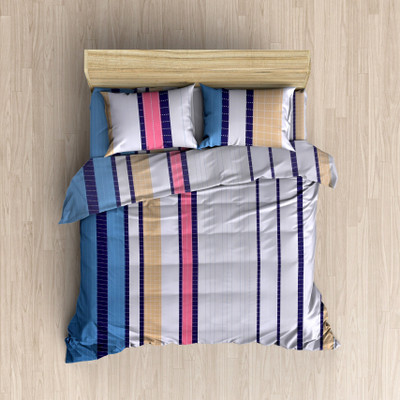 

MH DÉCOR 120 TC Cotton Double Printed Bedsheet(Pack of 3, Multicolor)