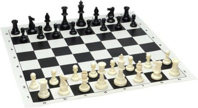 

Monika Sports Foldable chess mat 17 inch with 32 plastic pawns Board Game