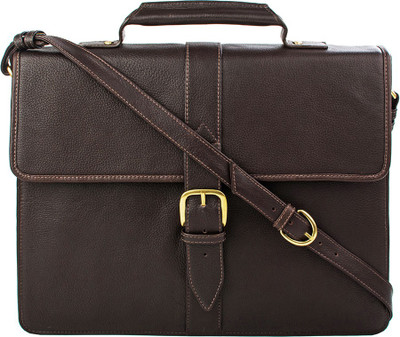

Hidesign SB BENNETT 1-REGULAR-BROWN Medium Briefcase - For Men(Brown)