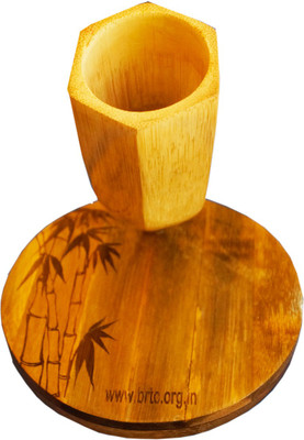 

BRTC 1 Compartments BAMBOO MATERIAL BAMBOO PEN STAND(WOOD COLOUR)