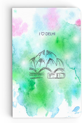 

inkFlap A5 Notebook(Premium Designer Notebook - I Love Delhi 01, Varicoloured)