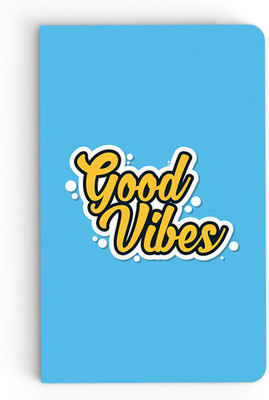 

inkFlap A5 Notebook(Premium Designer Notebook - Good Vibes, Blue)