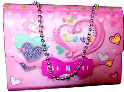 

TECHNOCHITRA Regular Diary(LOVE DESIGN LOCK PATTERN SLING PURSE WITH DAIRY, Pink)