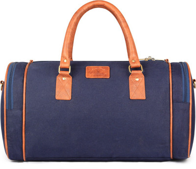 

The Clownfish 19 inch/49 cm Cotton Canvas Travel Duffel Travel Duffel Bag(Blue)