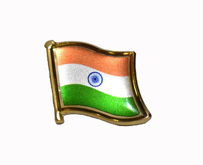 Picket Fence India Rectangle Body Flag Flag(Metal)