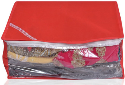 

Yellow Weaves Sari Cover Yellow WeavesTMNon Woven Saree Cover with window 3 Pcs Combo FI1767(Multicolor)