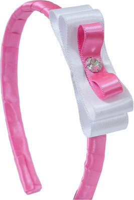 

aarushi creations sweet bow Hair Band(White, Pink)