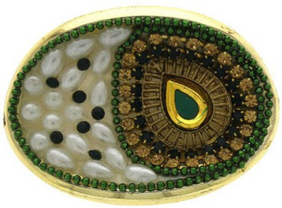 

Anuradha Art Jewellery Clutcher Hair Claw(Green)
