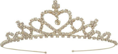 

P17 collection Golden Baby Girl Baby Boy Unisex Rhinestone Crown Headbands Toddler Princess Hair Accessories Baby Girl's Birthday Gift Tiara Crown Head Band(Gold)