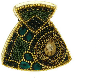 

Anuradha Art Jewellery Clutcher Hair Claw(Green)