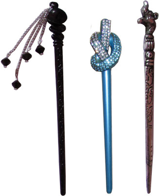 

MAGIK Combo of Multi Color Juda Sticks Hair Accessory Set(Multicolor)