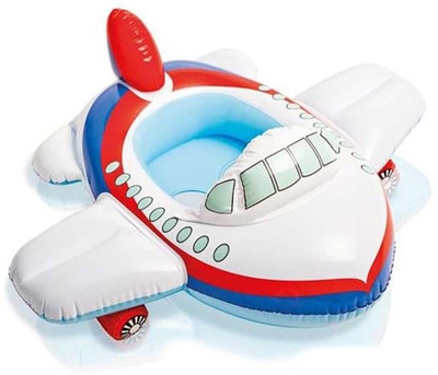 

Kiditos Inflatable Kiddie Water Float Ring Cruiser Aeroplane Shape Inflatable Pool Accessory(Multicolor)