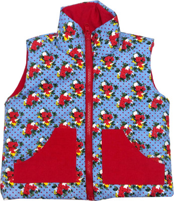 

Always Kids Sleeveless Printed Baby Boys & Baby Girls Jacket, Blue kensington