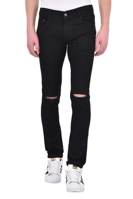 Xee' Slim Men Black Jeans