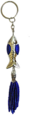 

MM Fashionable Blue Keychain of Fish Image Premium Charm Pendant Key Chain Key Chain