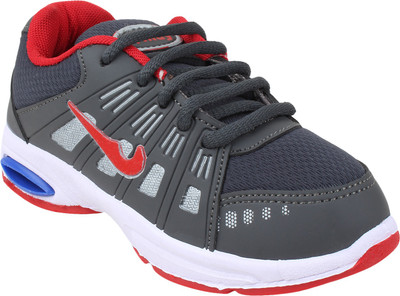 

WINDY Boys & Girls Lace Running Shoes(Grey, D.gry