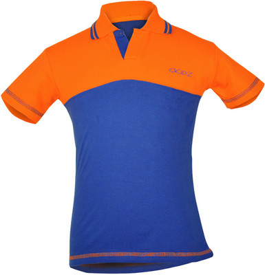 

Gkidz Boys Solid Cotton T Shirt(Orange, Pack of 1