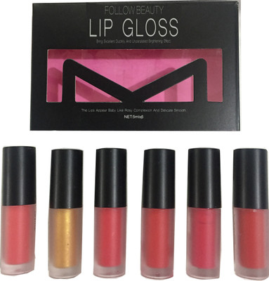 

LUV-LI PROFESSIONAL DELICATE SMOOTH MAC-FOLLOW BEAUTY (PACK OF 6)(5 ml, MULTICOLOR)