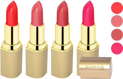 

Nailbow Bonjour Paris Soft Creame Matte Lipstick(Sweet Red-Hot Mauve-Mauve-Sweet Pink, 16.8 g)