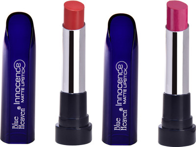 

Blue Heaven Innocence Matte Lipstick Purple & Peach(Purple, Peach)