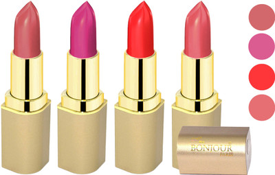 

Nailbow Bonjour Paris Soft Creame Matte Lipstick(Nude-Purple-Light Red-Hot Mauve, 16.8 g)