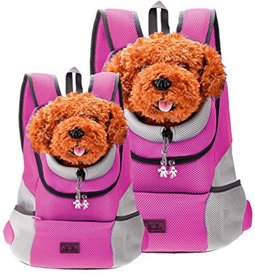 

SRI Dog/Cat's Comfy Carrier Front Backpack for Hiking Outdoor Pink Bike Pet Carrier(Suitable For Dog)