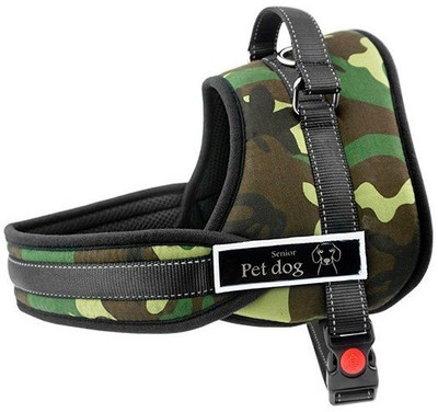 

ROYAL PET Senior Pet Dog G.P Harness (XL) | Extra Strong Stitching (Reflective) | Integrated Hand Grip | Dog Safety Harness(, Military Camouflage