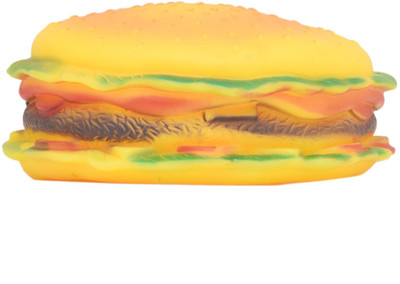 

SRI Squeaky Vinyl Chew Latex Burger Puppy Toy Jute Rubber Toy For Dog