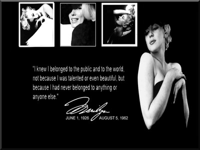 

Celebrity Marilyn Monroe Actresses United States Blonde Quote Black & White HD Wall Poster Fine Art Print(12 inch X 18 inch, Rolled)