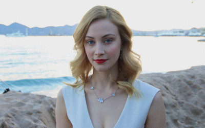 

Celebrity Sarah Gadon Actresses Canada Necklace Blue Eyes Blonde Actress Canadian HD Wall Poster Fine Art Print(12 inch X 18 inch, Rolled)