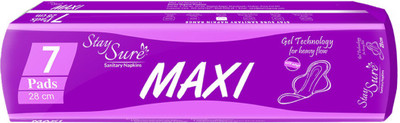 

Staysure MAXI 28cm Sanitary Pad(Pack of 7)