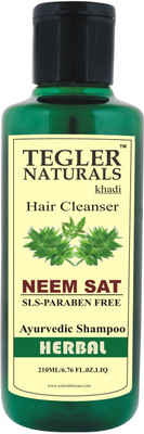 

Tegler Naturals Khadi Neem Sat Shampoo (SLS-Paraben Free)(210 ml)