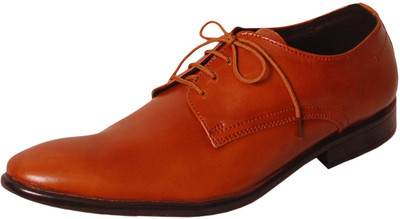 

Wilson America Genuine Leather Mens Formal Brown Shoes Lace Up For Men(Brown