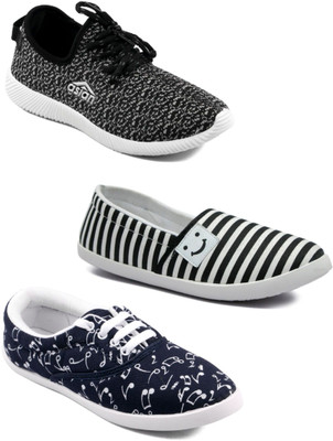 

Asian men's casual shoes combo pack of 3 Casuals For Women(Multicolor