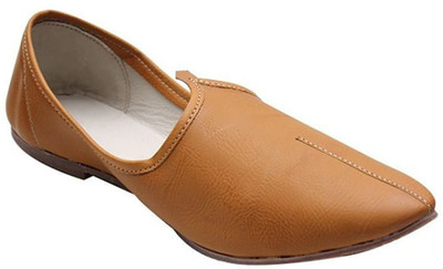 

Ovolo Ovolon Camal Leather Jalsa Jutti Jutis For Men(Tan