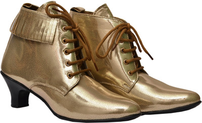 

Belle Femme Boots For Women(Gold)