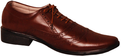 

Wilson America Genuine Leather Mens Formal Dark Brown Shoes Party Wear For Men(Brown