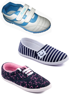 

Asian men's casual shoes combo pack of 3 Casuals For Women(Multicolor