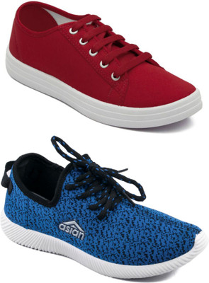 

Asian women's casual shoes combo pack of 2 Casuals For Women(Multicolor