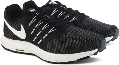 Nike RUN SWIFT Running Shoes For Men(Black, White, Black/white-dark grey