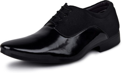 

BUWCH Buwch Men Formal Black Shoe Lace Up For Men(Black