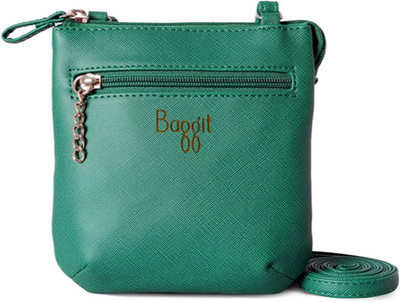 

Baggit Women Casual Green PU Sling Bag
