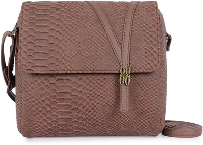 Baggit Women Casual Brown PU Sling Bag