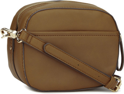 

Accessorize Women Casual Brown PU Sling Bag