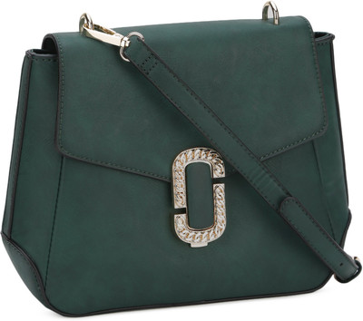 

Allen Solly Women Casual Green PU Sling Bag
