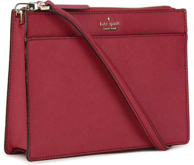

Kate Spade Women Casual Red Genuine Leather Sling Bag