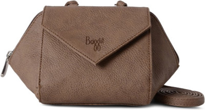 Baggit Women Casual Brown PU Sling Bag
