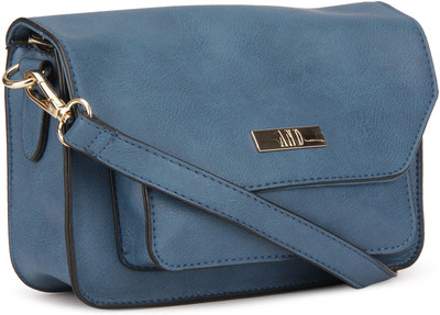 

AND Women Casual Blue PU Sling Bag