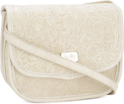 

Allen Solly Women Casual Beige PU Sling Bag